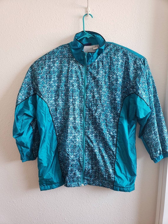 Honors Plus Size Vintage Turquoise Lined  Nylon Tr