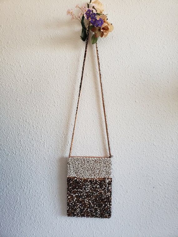 Vintage Textured Beaded Cross Body /Purse  Beaded 