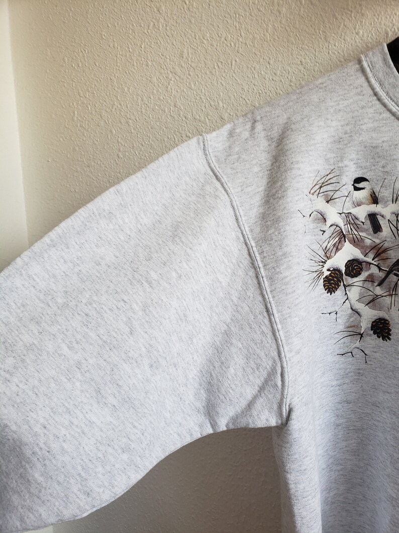 PFI Fashions Women Longsleeve Sweatshirt Quater Zip Birdpainted