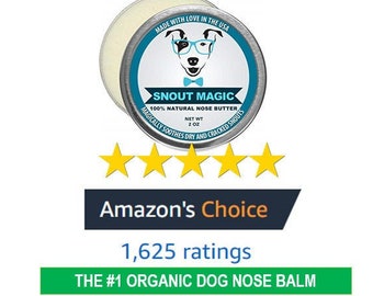 Number #1 Organic Dog Nose Balm to Cure Your Dogs Dry Nose - Snout Magic (2oz)