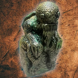 Verloren Cthulhu-relikwie II | Desktopgodheid | Oproep van Cthulhu-standbeeld, H.P. Lovecraft, Great Old Ones-beeldjes, Cthulhu-decor
