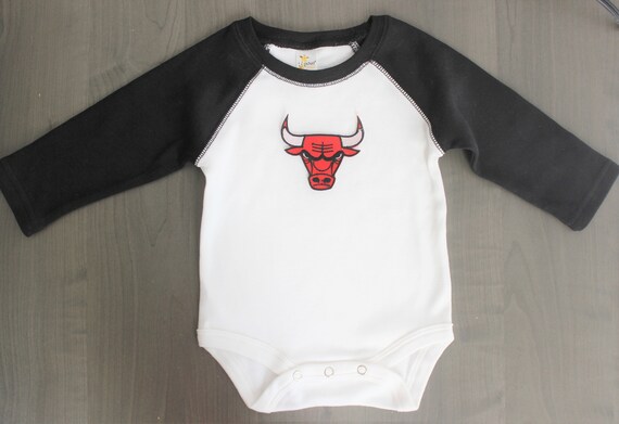 Traje de bebé inspirado en chicago bulls traje de bebé de | Etsy México