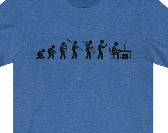 Evolution of a Programmer - Funny Programming Shirt - Gift for Programmers - Programming Graphic Tee - Short Sleeve