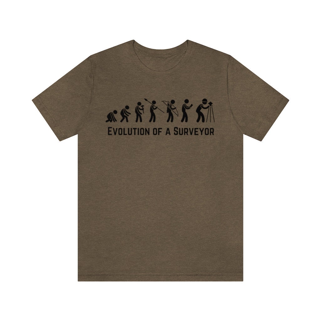 Evolution of Surveyor T-shirt – Funny Land Survey Gift - Etsy