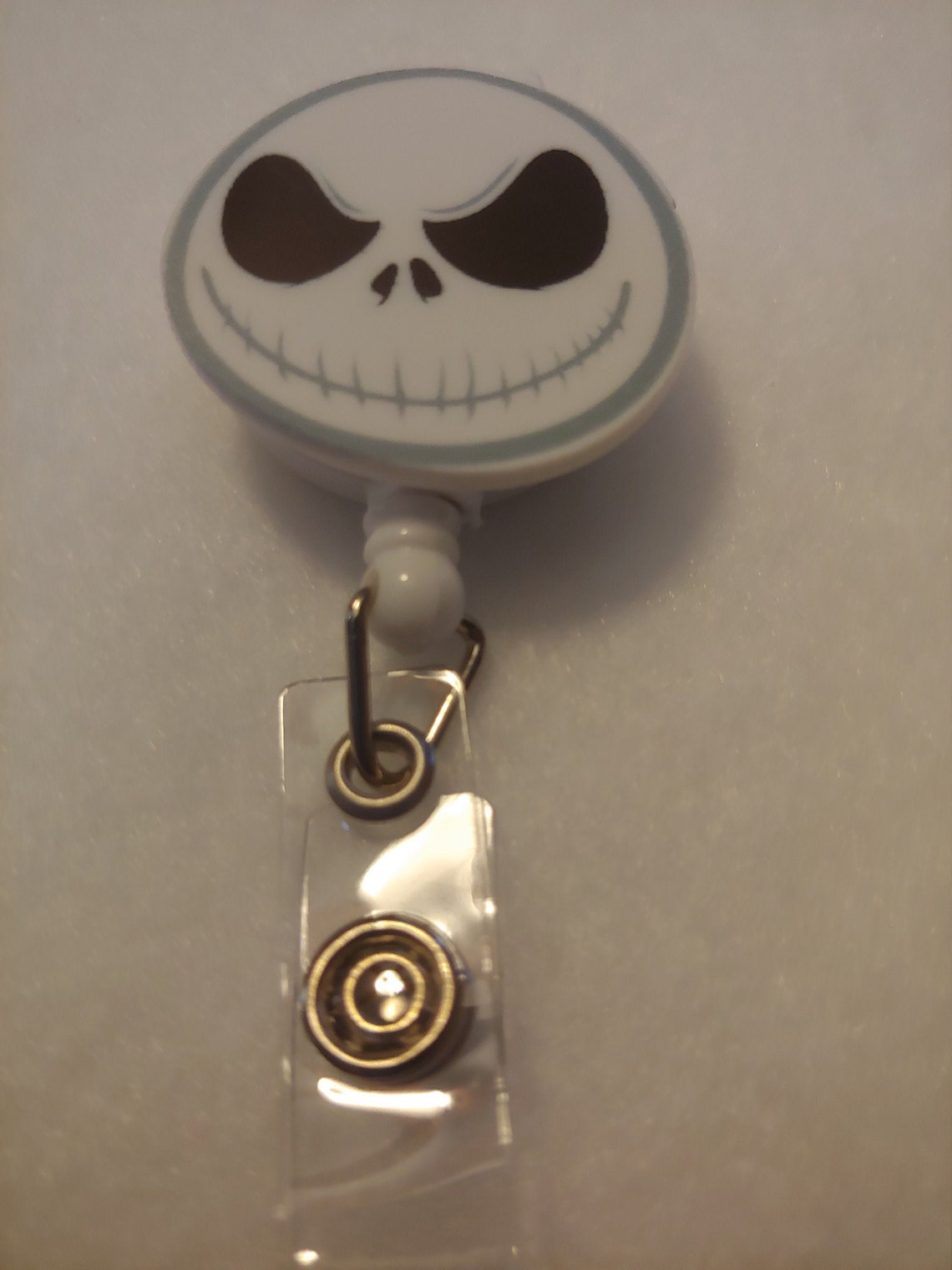Jack Skellington Lanyard Retractable Badge Reel Halloween Etsy
