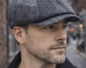 Handcrafted Newsboy Cap Slouchy 8 Panel Baker Boy Hat