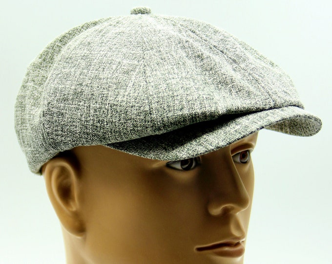Summer newsboy hat, best linen cap.