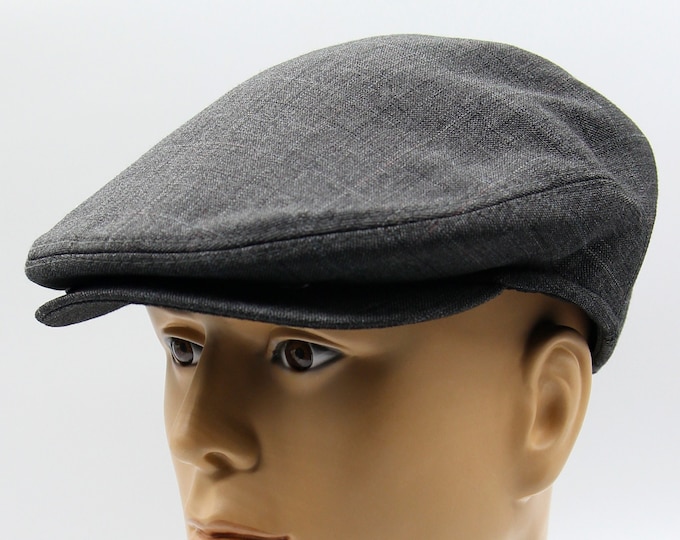 Flat cap hat gatsby man grey