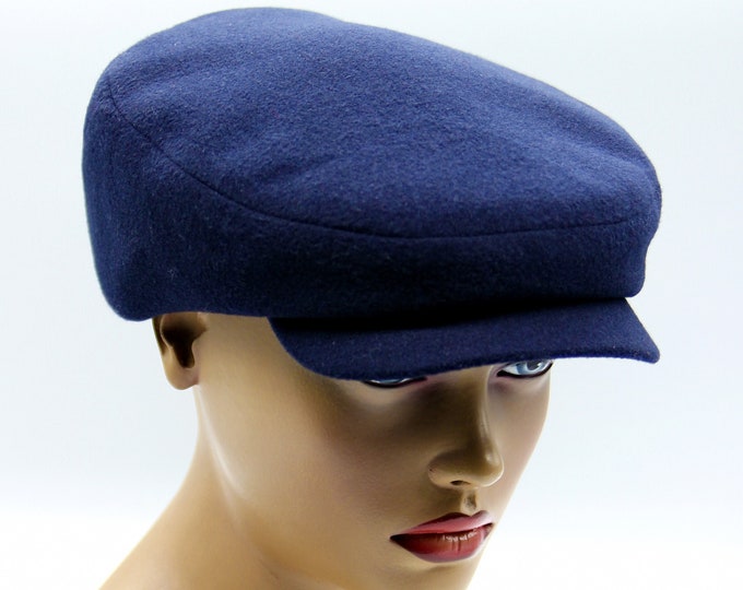 Women's slouchy newsboy cap top baker boy paperboy hat blue