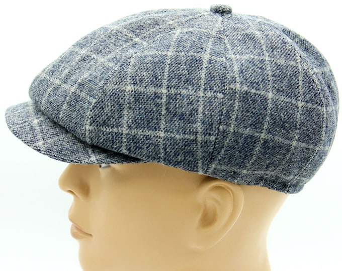 Vintage man gatsby baker boy hat newsboy cap flat vintage.