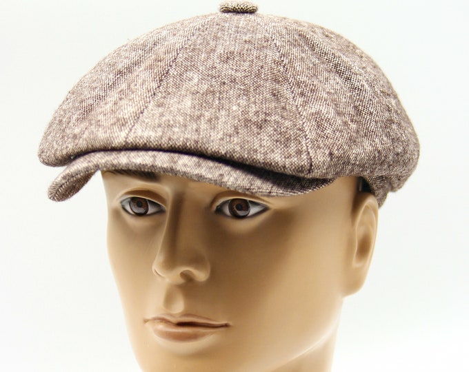 Bakers boy hat men's newsboy cap flat.
