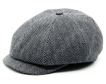 Baker boy hat newsboy cap gatsby vintage flat cap man grey.
