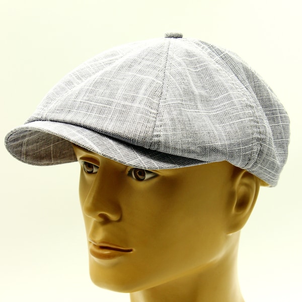 Newsboy cap blue for summer