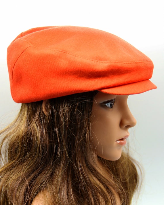 Orange hotsell newsboy hat