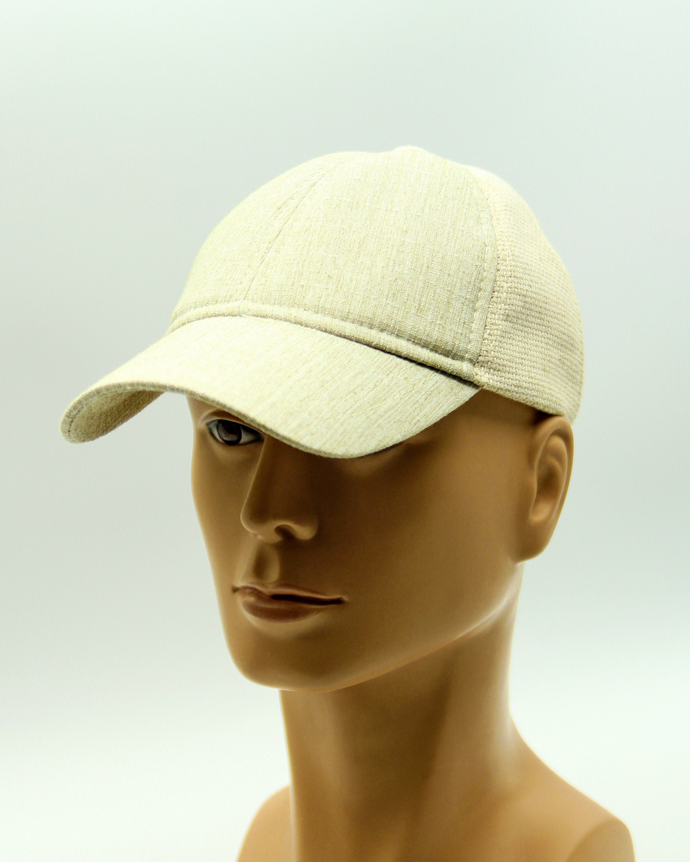 Men's Linen Baseball Summer Cap Etsy