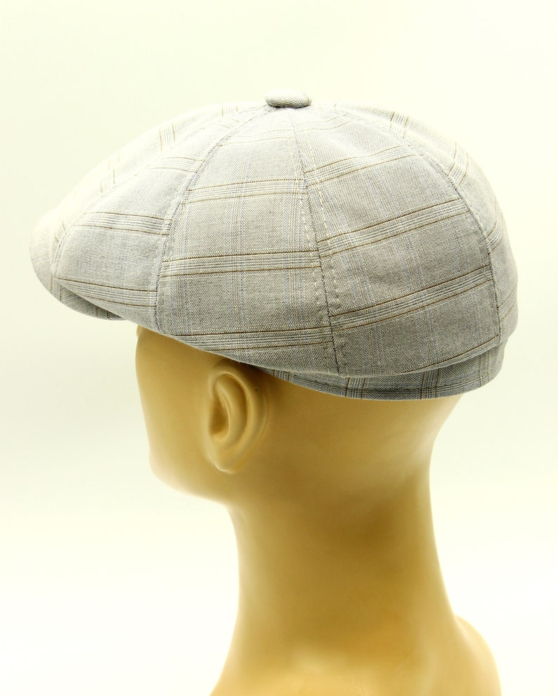 Cap for Summer Men's Sun Newsboy Hat Light Blue. Etsy