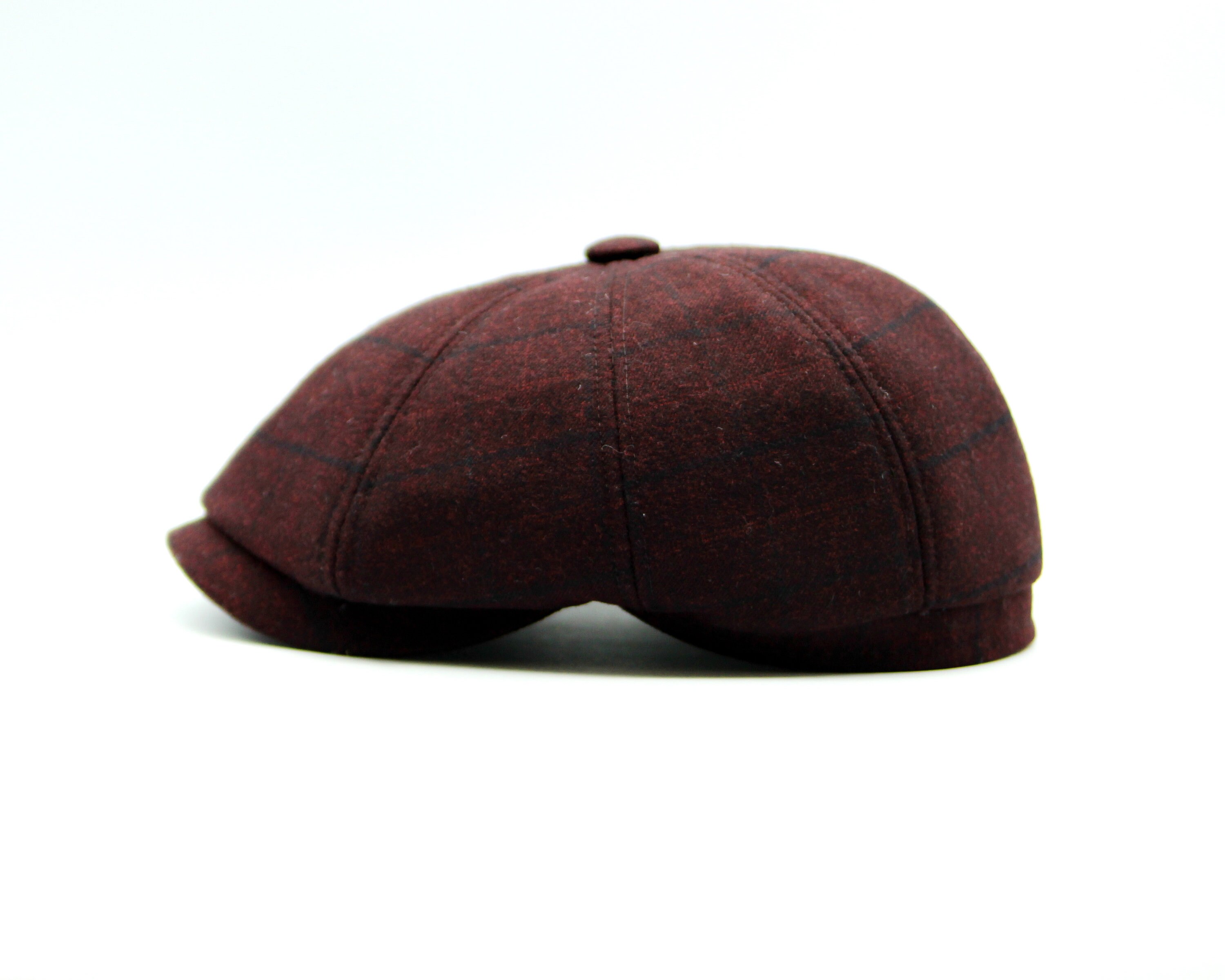 Mens newsboy cap burgundy. Etsy