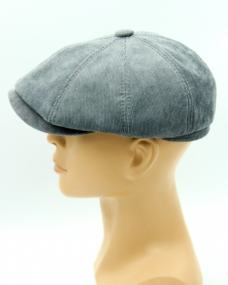 Velvet Grey Baker Boy Hat Newsboy Cap. Etsy