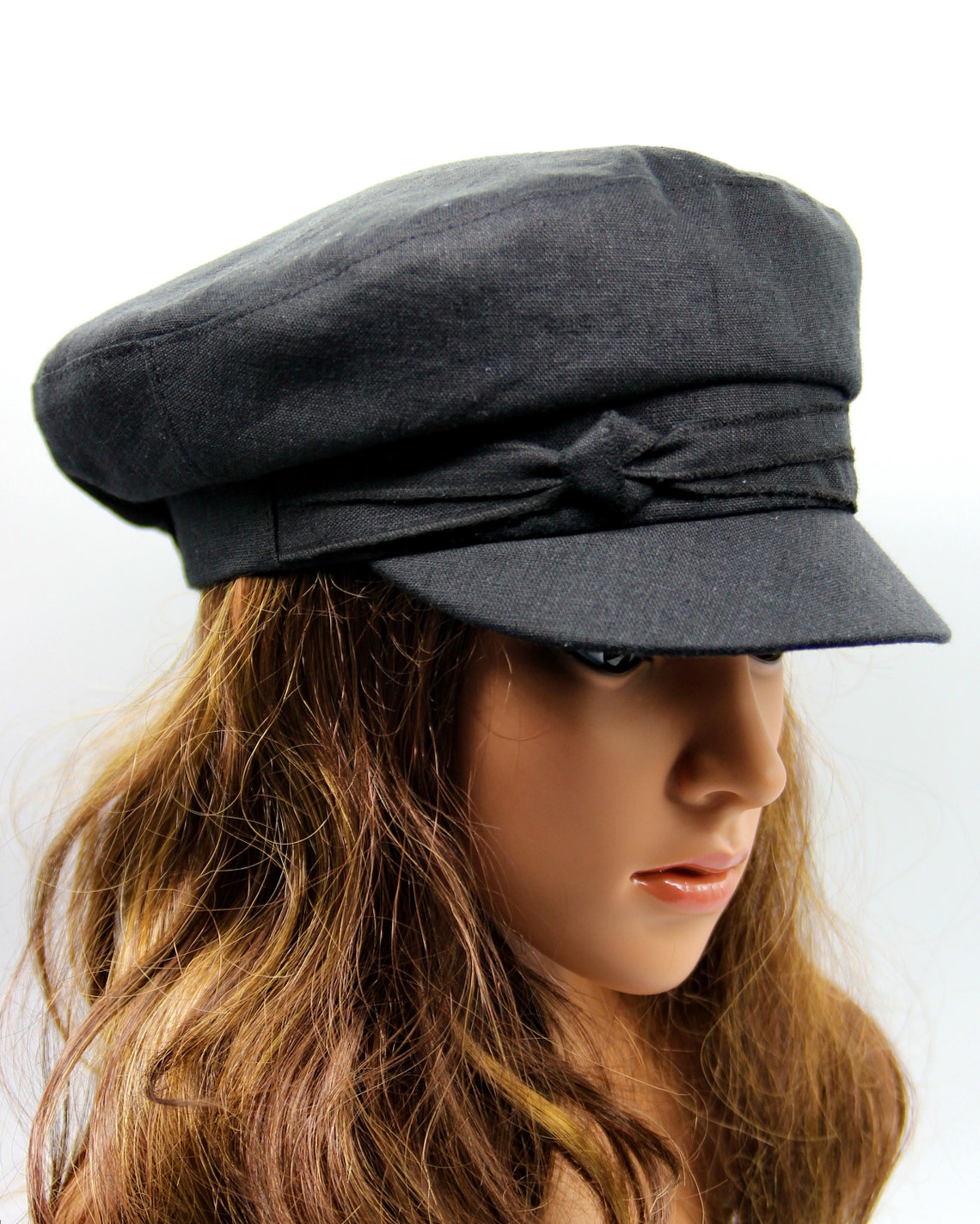 Women's Summer Linen Baker Boy Hat Newsboy Cotton Breton Etsy UK