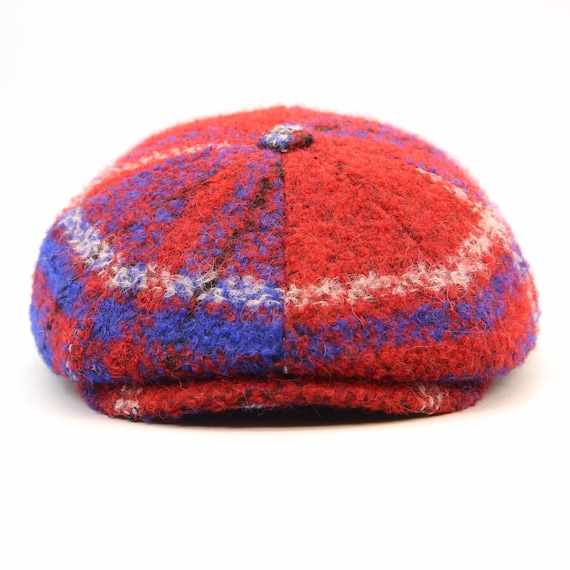 Vintage Flapper Wool Newsboy Cap One Size Fits Most Ladies Irish Wool Newsboy – Vintage Plaid – Celtic Clothing  main image 2