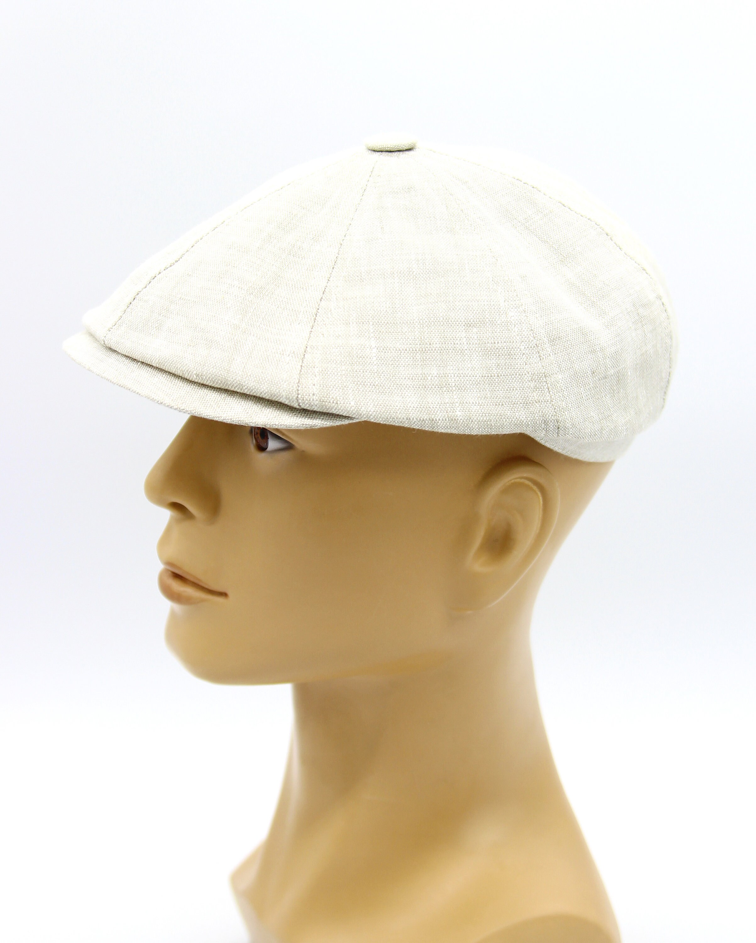 Summer Newsboy Hat Linen Cap Men. Etsy