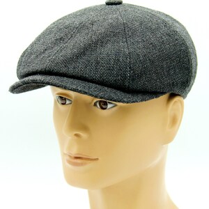 Vintage Hat Man Gatsby Baker Boy Gray Newsboy Cap Flat. - Etsy
