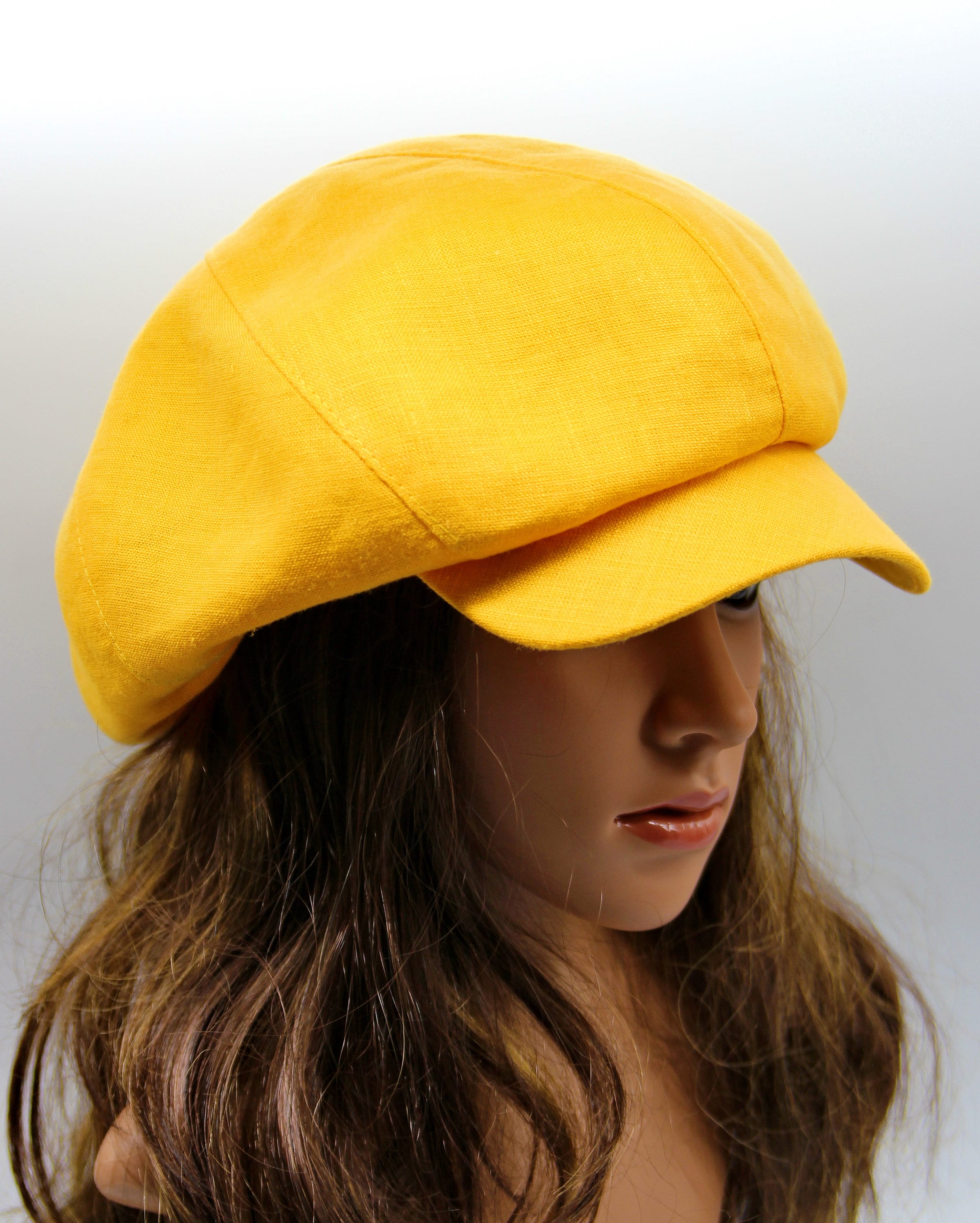 Women's Summer Newsboy Cap Cotton Linen Baker Boy Hat Etsy UK