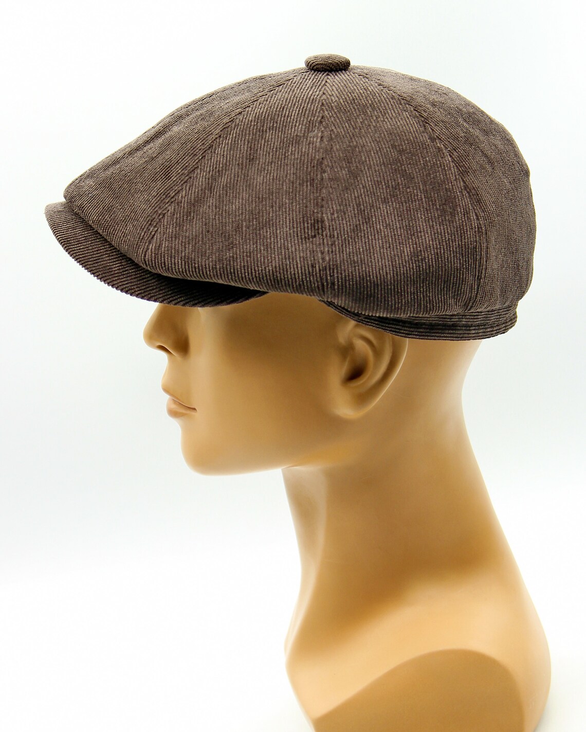Velvet Brown Newsboy Cap Hat Etsy