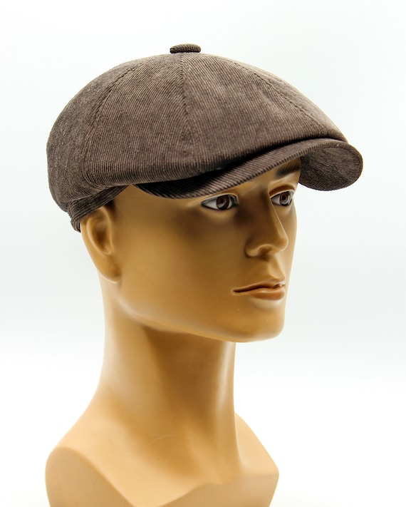 Velvet Brown Newsboy Cap Hat | Etsy
