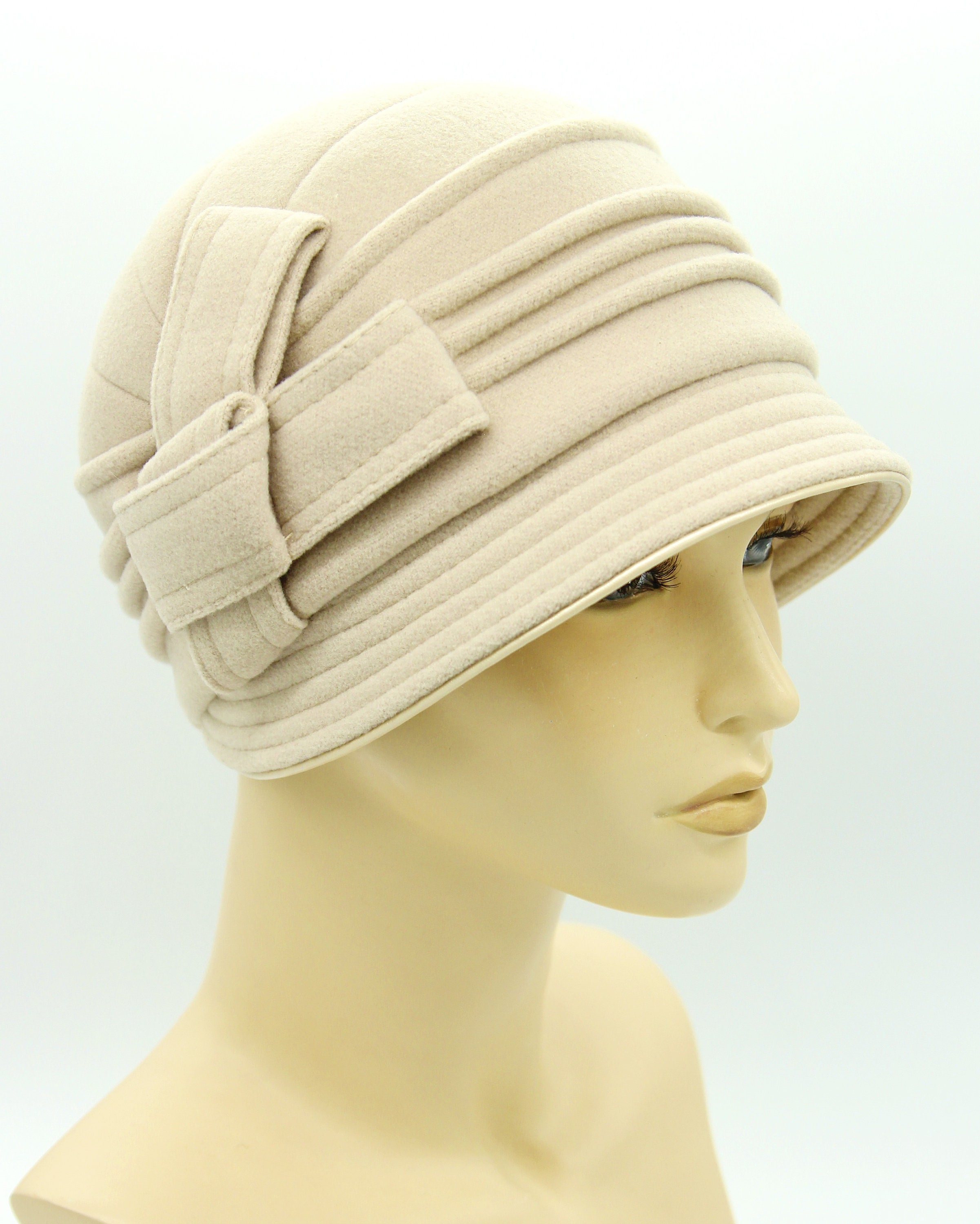 Women's Cloche Hat made of Cashmere Victoria Cloche Etsy