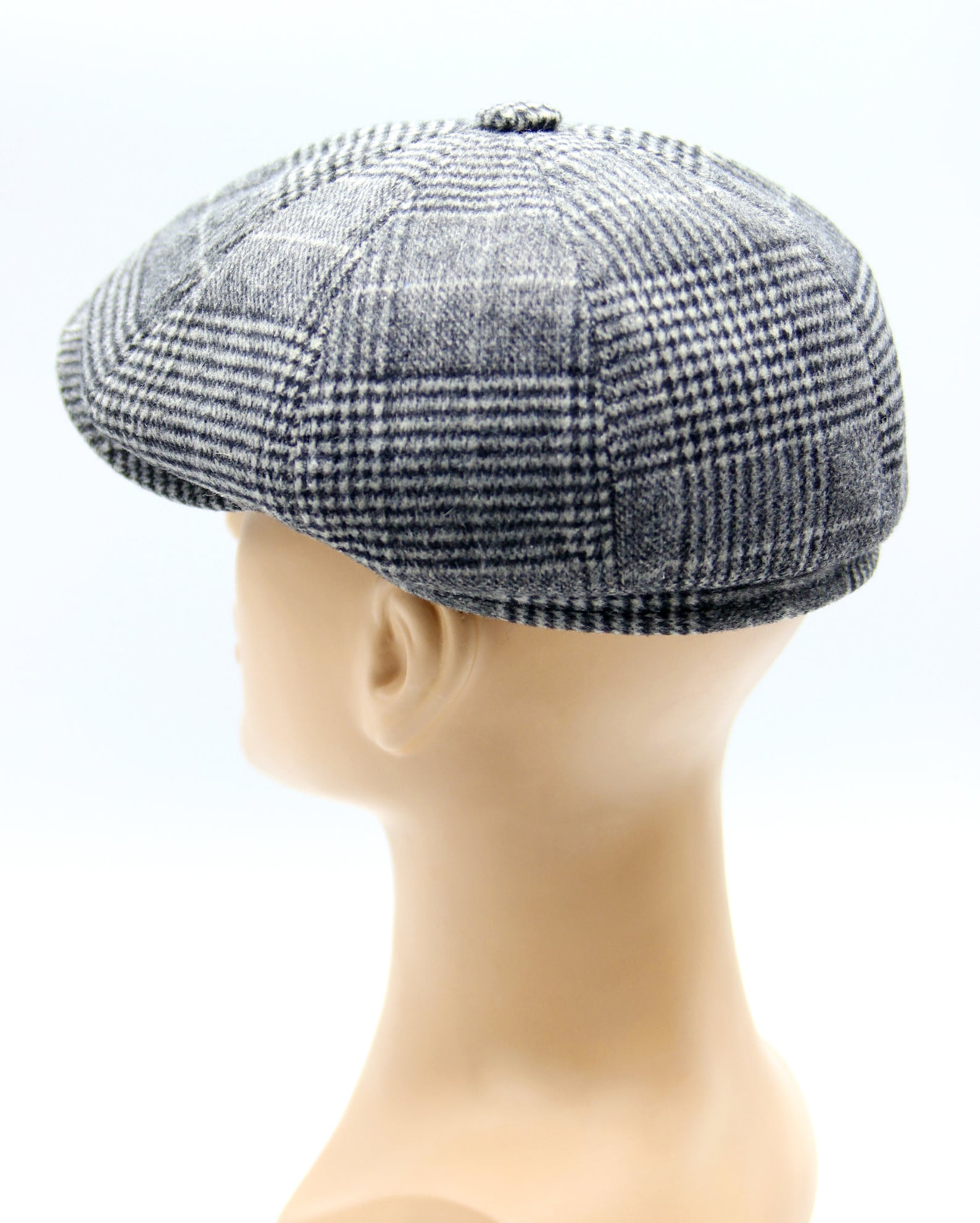 Grey Newsboy Cap Flat Wool Men's Bakers Boy Hat. Etsy