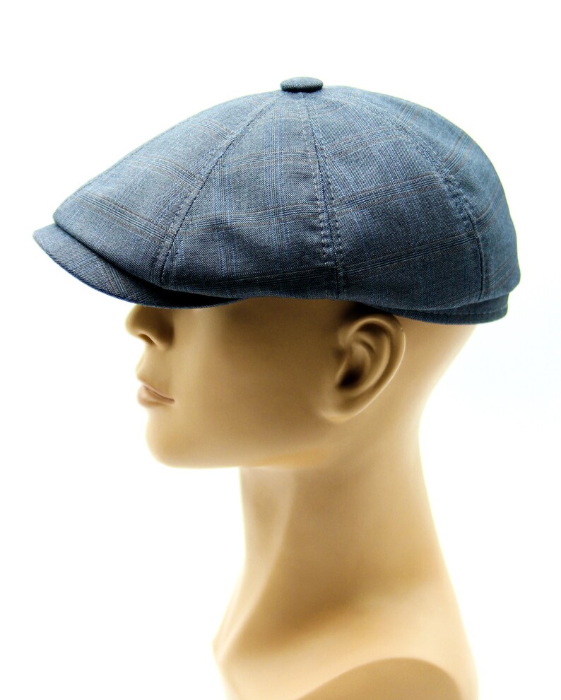 Men's Cap for Summer Newsboy Cap is Grey. Etsy