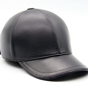 mens leather baseball cap