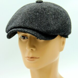 Vintage Man Gatsby Baker Boy Hat Newsboy Cap Flat Mens Gray - Etsy