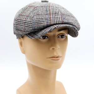 Men's Newsboy Cap Baker Boy Hat Wool Grey - Etsy