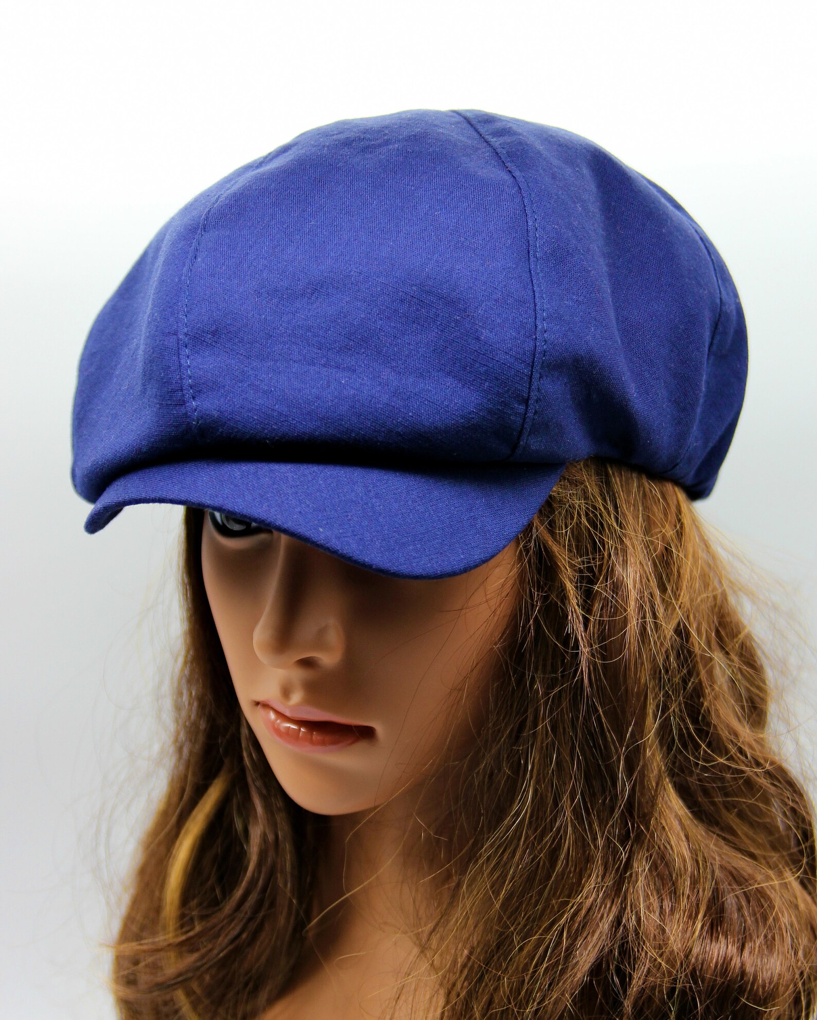 Summer Linen Baker Boy Cap Newsboy Hat Women's Cotton Etsy