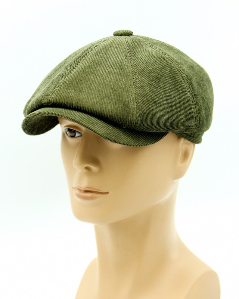 Velvet Olive Newsboy Cap Baker Boy Hat. Etsy Canada
