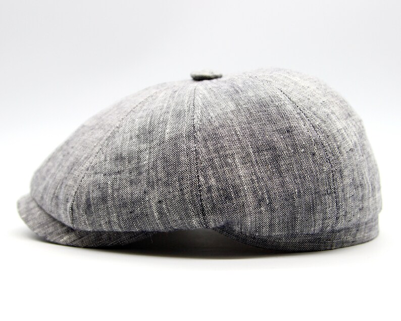 Best Mens Newsboy Cap Summer Linen Cap Grey. Etsy