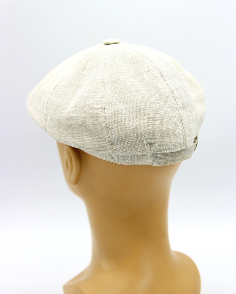 Summer Newsboy Hat Linen Cap Men. - Etsy