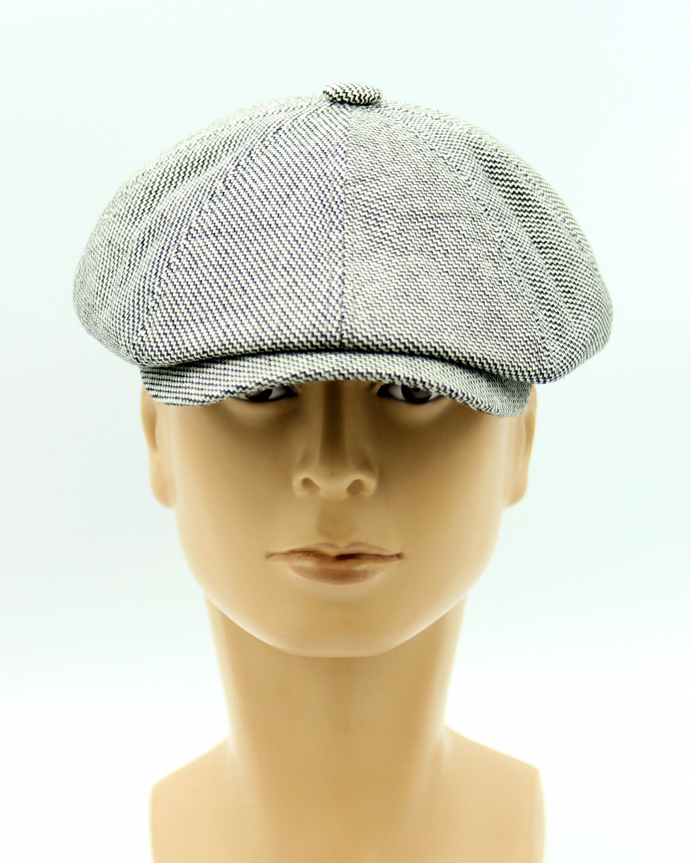 Men's Light Gray Tweed Newsboy Cap. | Etsy