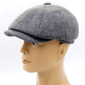 Men's Cap Baker Boy Wool Newsboy Hat Gray - Etsy