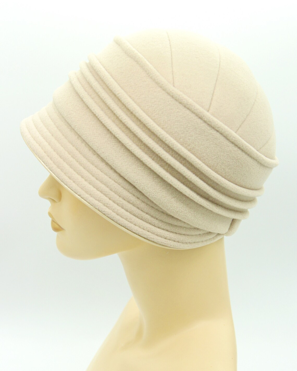Women's Cloche Hat made of Cashmere Victoria Cloche Etsy