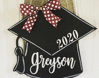 Graduation Cap Personalized Door Hanger