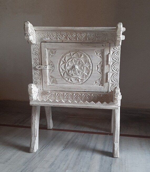 Bedside Solid Wooden Bed Side Solid Wooden Antique Bed Side Etsy