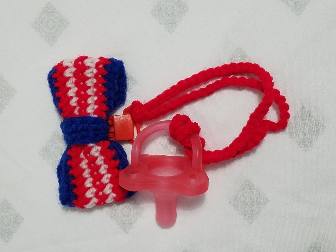 Pacifier Clip Bow Tie Etsy