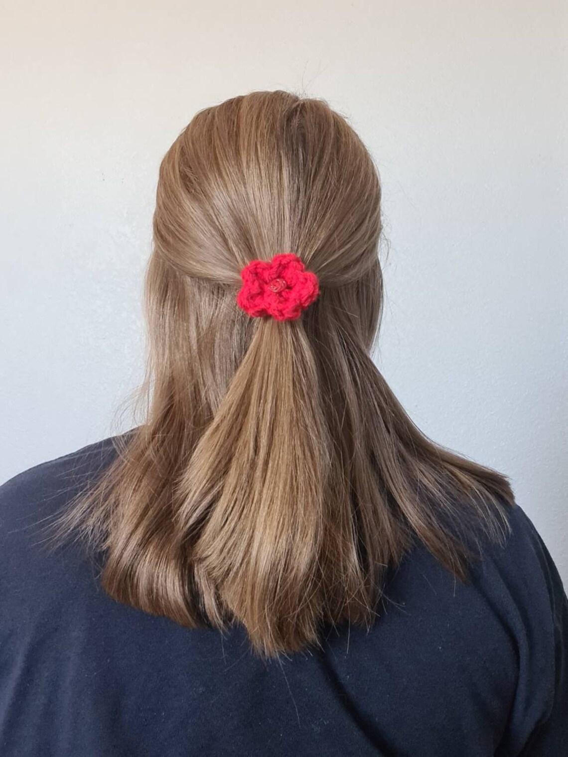 Crochet Flower Hair Ties Elastic Hair Tie Flower with Etsy