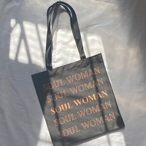 Soul Woman Tote Bag, Canvas Tote Bag, Aesthetic Tote Bag, Cute Tote Bag, Gift Ideas