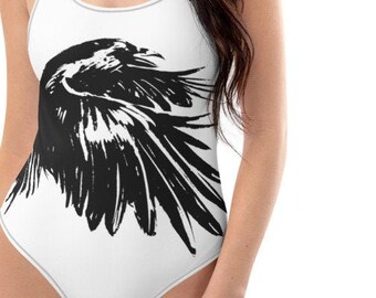 Black Raven Swimsuit - One-Piece Swimsuit