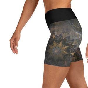 Mandala Sport Artistic Print Yoga Pilates Yoga Shorts - Yoga Shorts