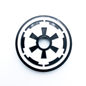 Star Wars Galactic Empire Imperial Crest Gestapelter 45 RPM Plattenadapter, Plattenspieler-Adapter, Schallplattenzubehör, Geschenke für Musikliebhaber